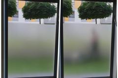 Bezbarwna folia matowa Mat Frost-X na oknie