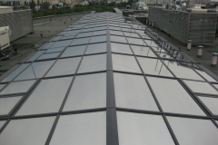 Folia przeciwsłoneczna Silver 80 XT na szklanym dachu