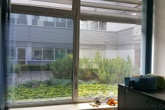 Montaż folii lustrzanej Silver 80 XT - przed i po