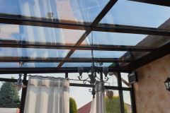 Zimowy ogród z folią przeciwsłoneczną Silver 80 XT