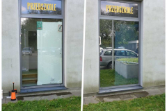 Okna bez folii i po montażu folii lustrzanej Silver 80 XT