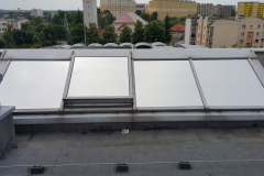 Szklany świetlik z zamontowaną folią Silver 80 XT