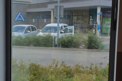 Szyba z folią przeciwsłoneczną od środka