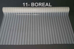 BOREAL - pasy 4 cm, kropkowane, cieniowane, białe/bezbarwne