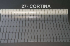 CORTINA - matowe fale 4 cm, przerwa bezbarwna w pionie 0,3 cm, w poziomie 1 cm