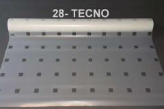 TECNO - matowa z bezbarwnymi kwadratami 3 cm, w odstępach co 10 cm