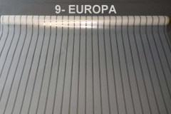 EUROPA - pasy matowe 4,4 cm, przerwa bezbarwna 1 cm